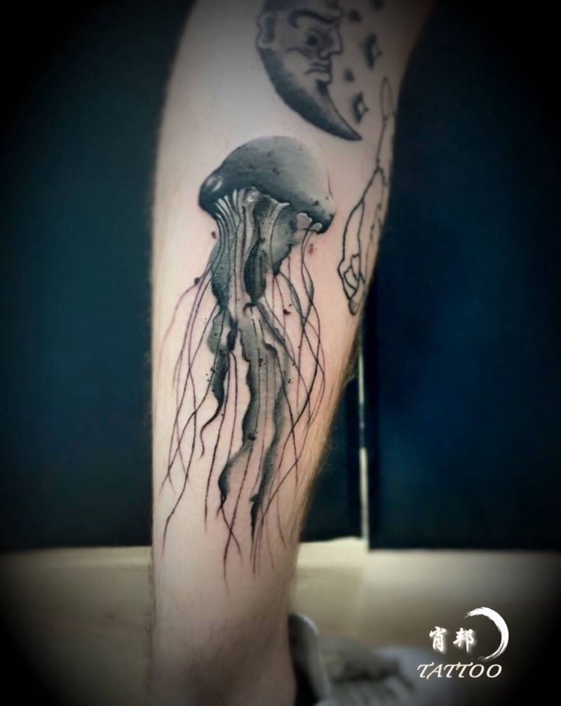 水母纹身图片