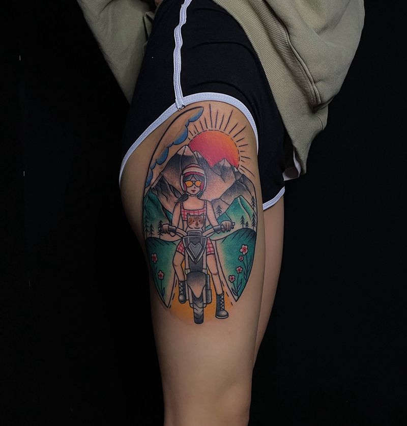 遮盖纹身图片_New School纹身图案