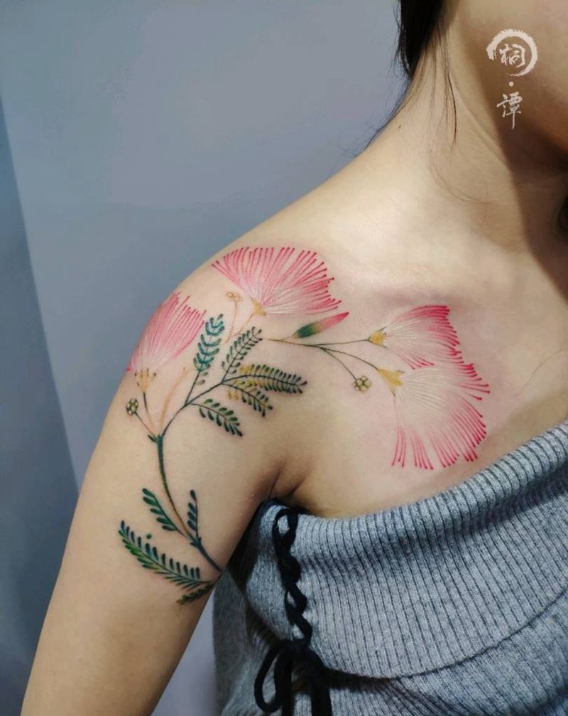 小清新花纹身图片