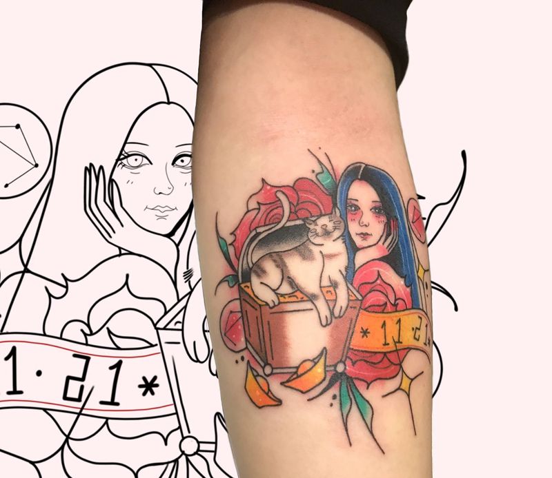 头像纹身图片_手臂纹身图案