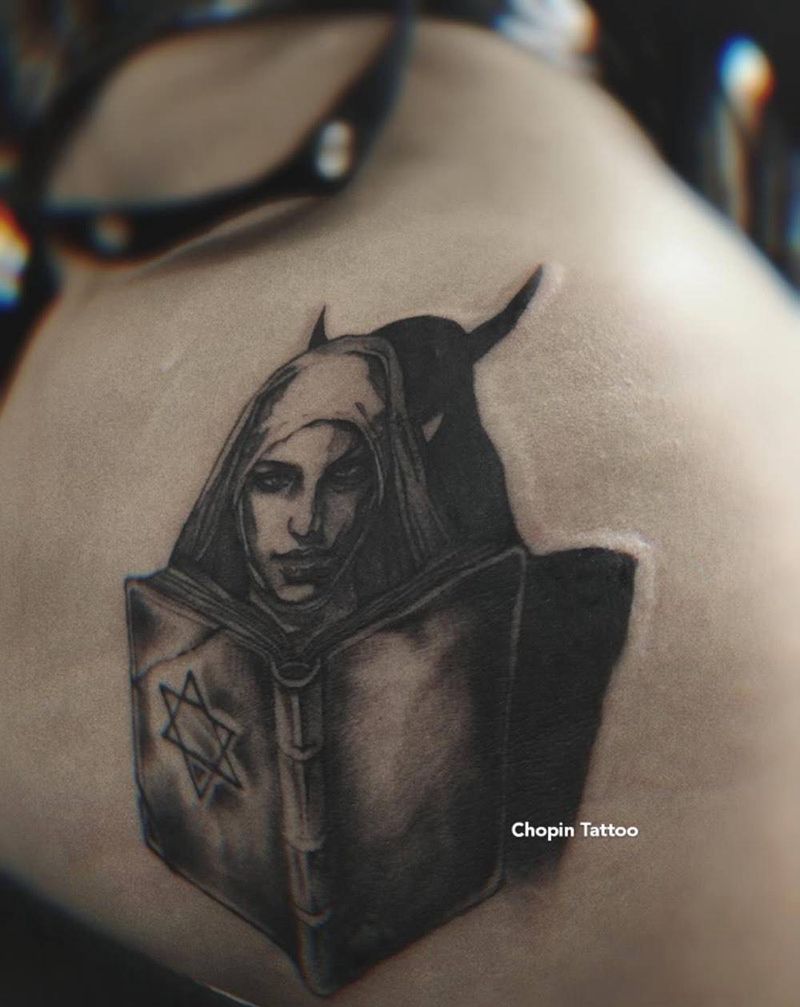 修女遮盖疤痕纹身图片