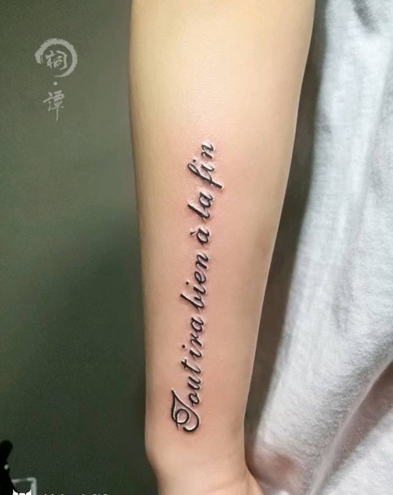 小英文纹身图片