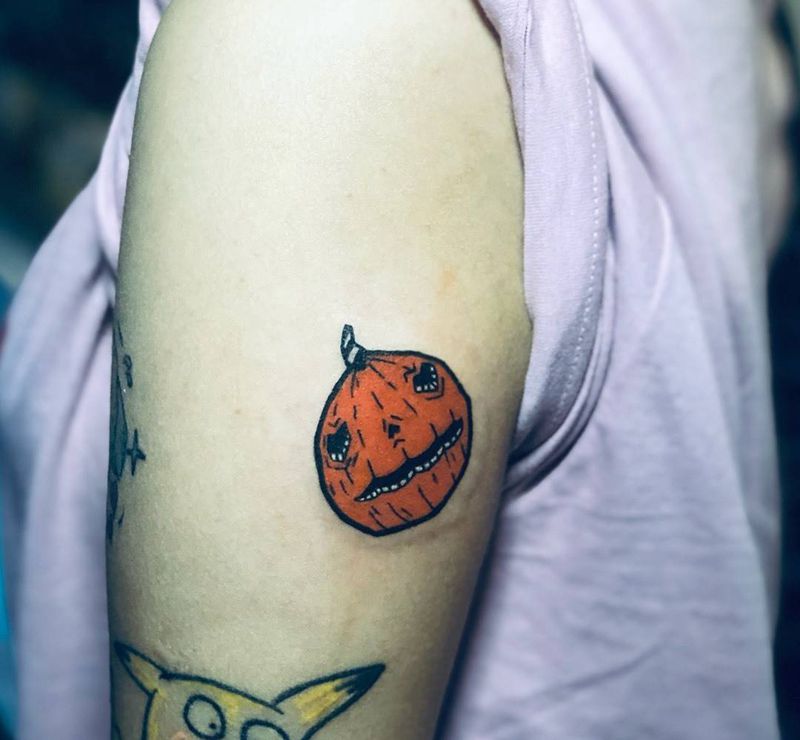 南瓜头纹身图片