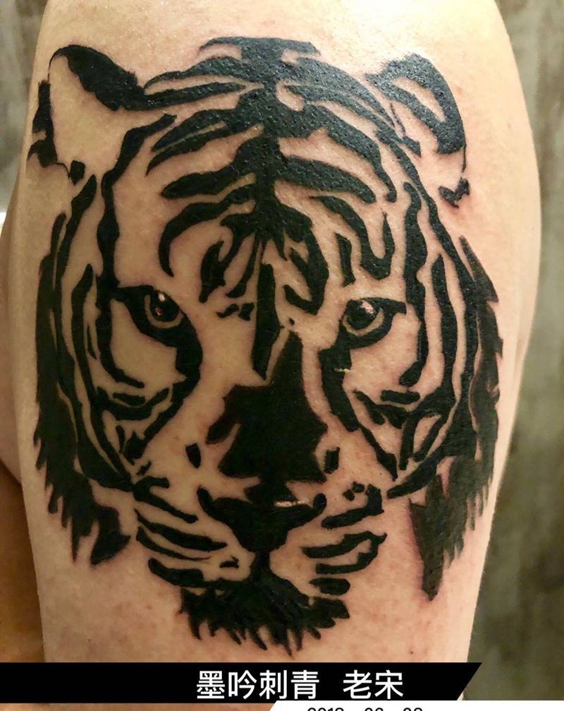 老虎纹身图片
