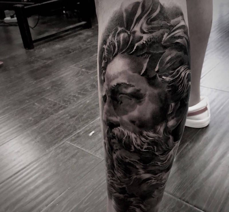 波塞冬纹身图片