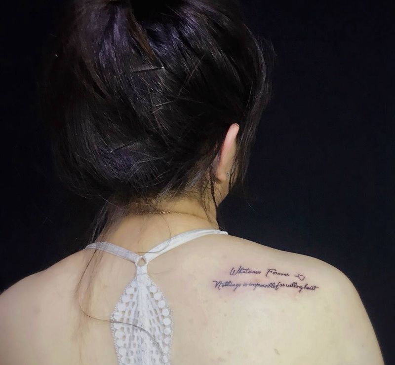 心之所往无所不能纹身图片