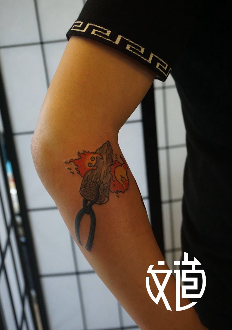 文道出品纹身图片_手臂新传统纹身图案