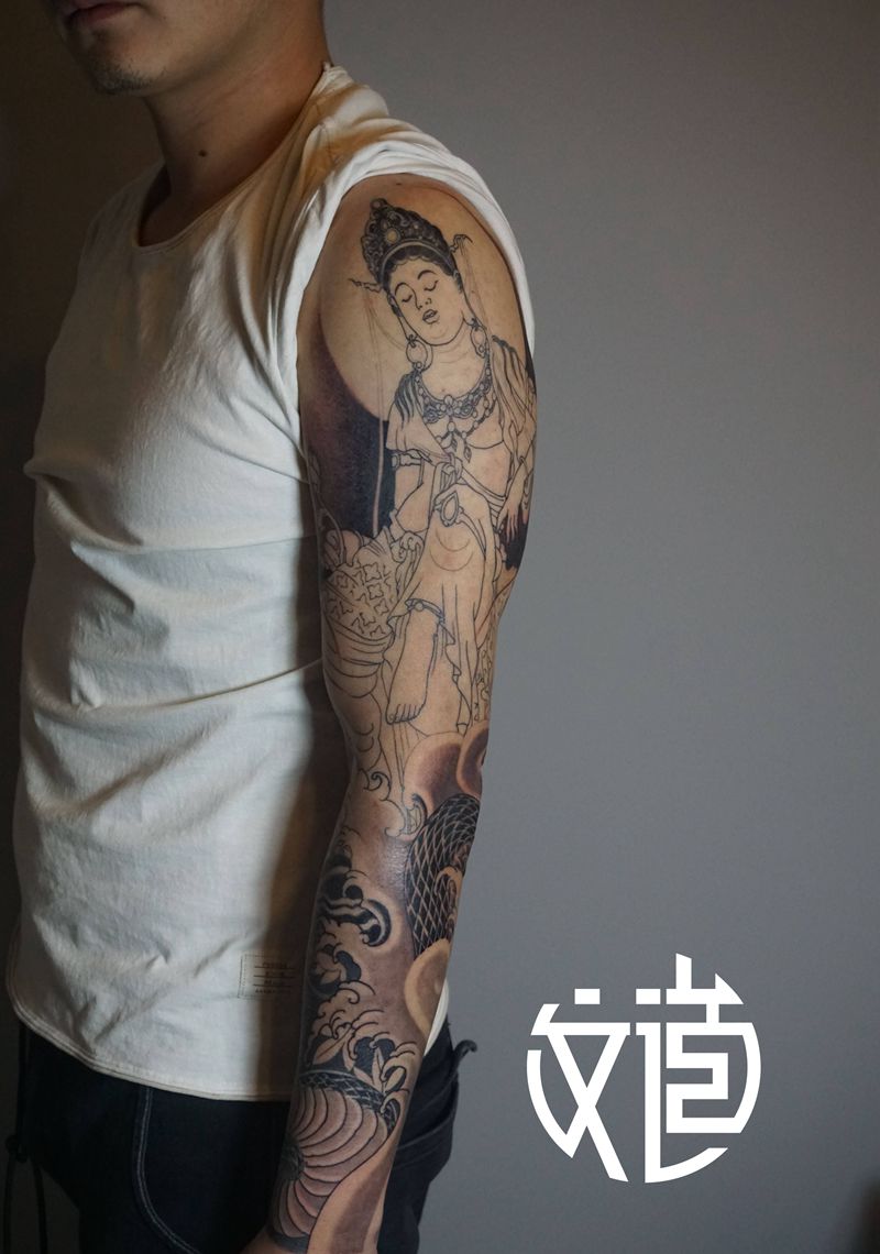 花臂纹身图片_手臂纹身图案