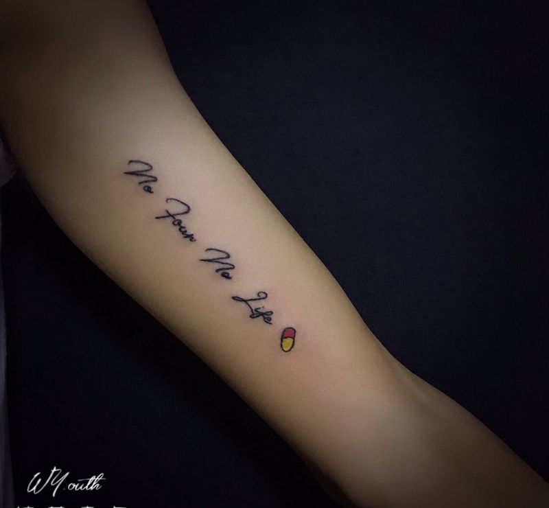 、-小英文纹身图片_手臂小清新小英文纹身图案