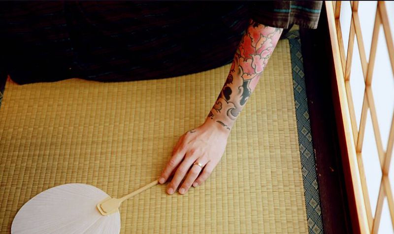 彫青老作品 顾客结婚照系列纹身图片_手臂腿部新传统日式刺青纹身图案