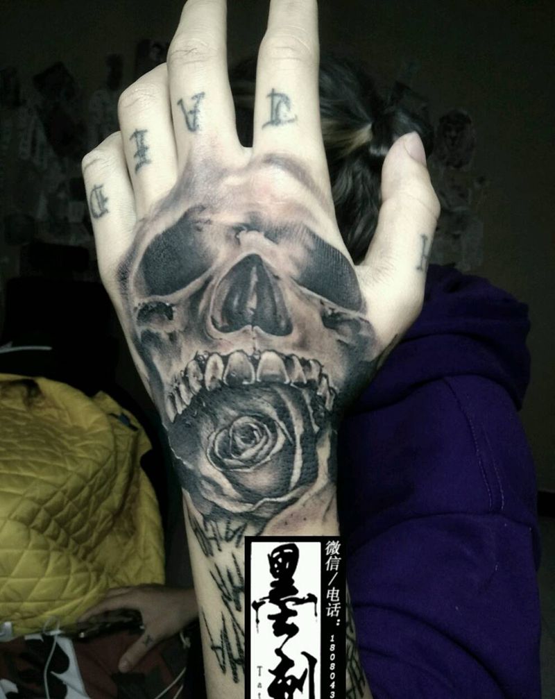 骷髅纹身图片