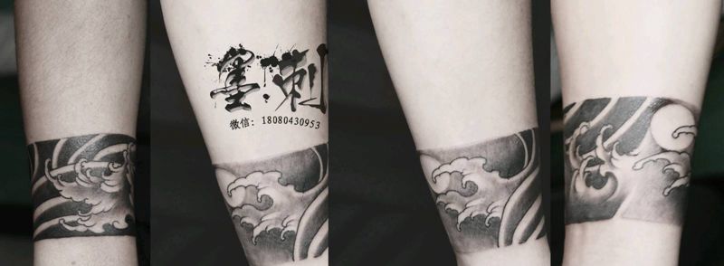臂环纹身图片_手臂纹身图案