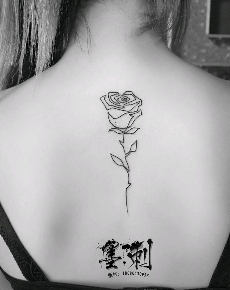 玫瑰纹身图片