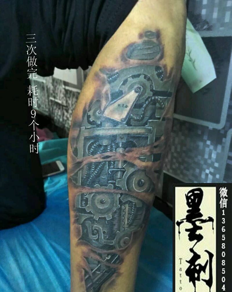 墨刺纹身纹身图片