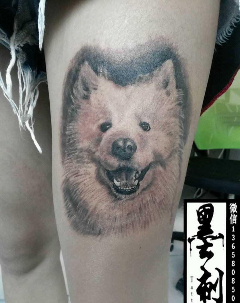 狗狗纹身图片