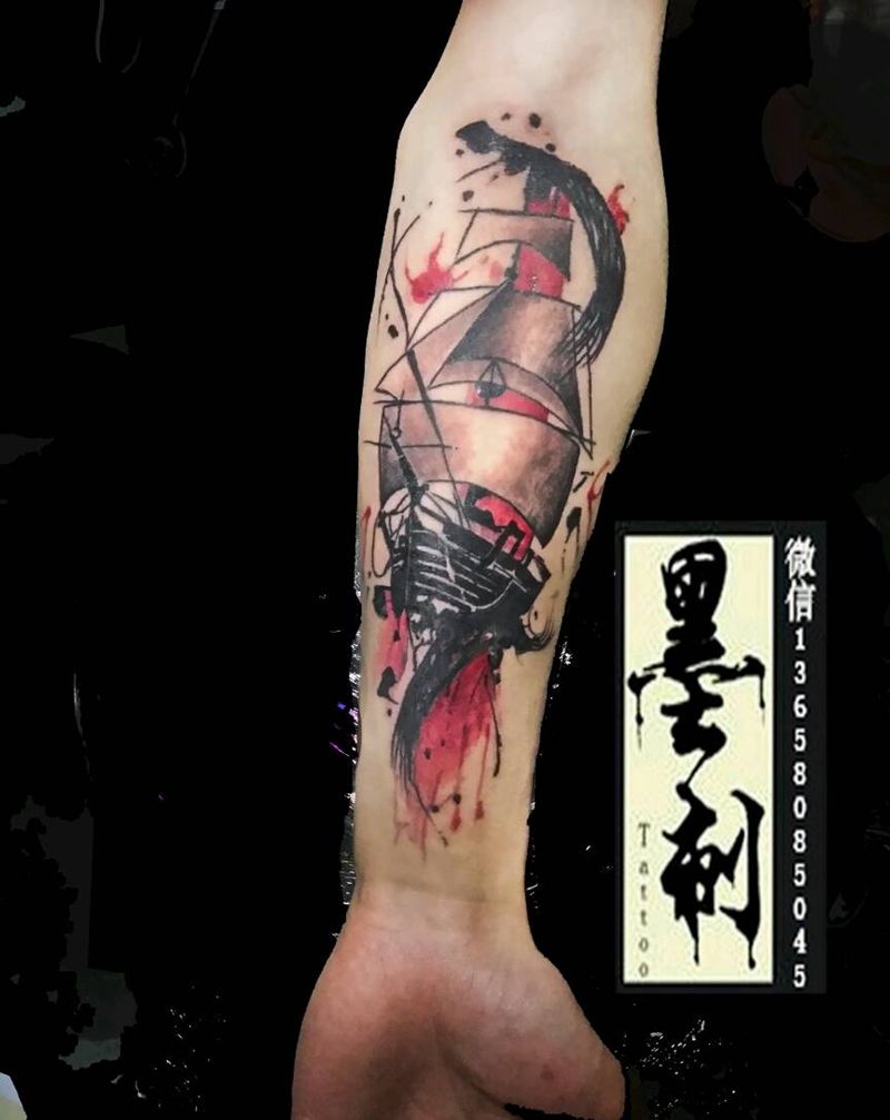 墨刺纹身纹身图片