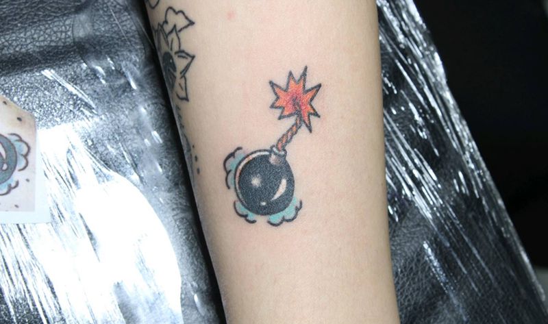 炮纹身图片_手臂纹身图案