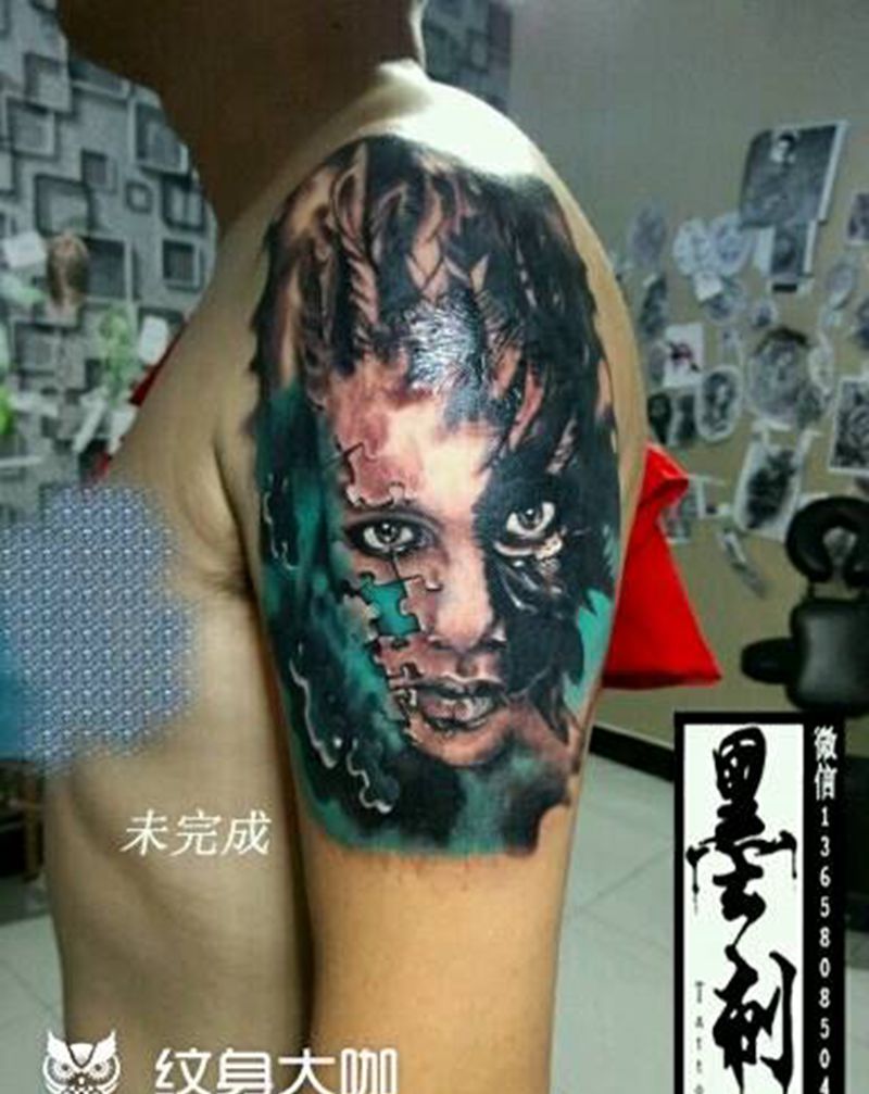 欧美美女纹身图片