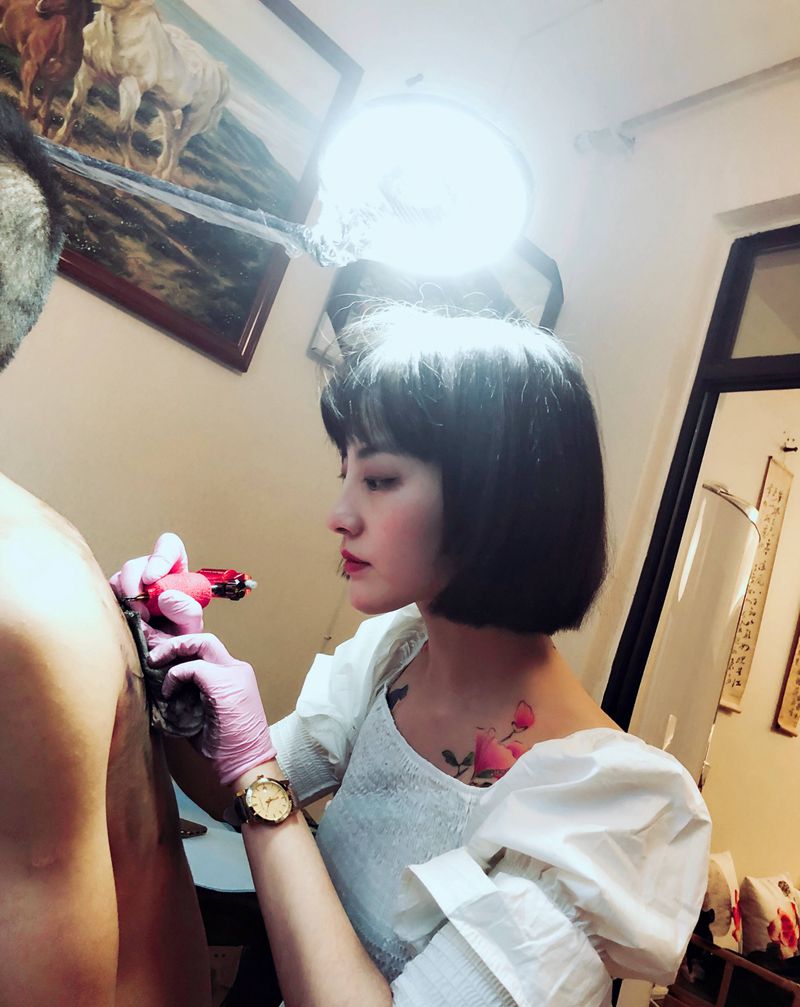 工作花絮纹身图片