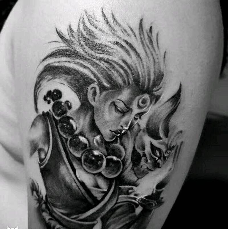 英雄联盟，皎月纹身图片