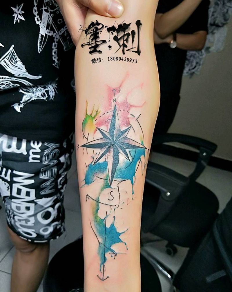 水彩纹身图片