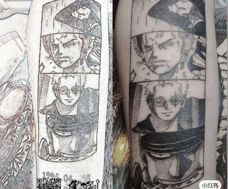 卡通纹身图片_手臂纹身图案