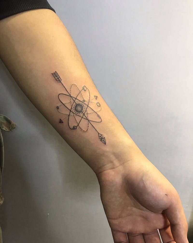 线条小清新纹身图片