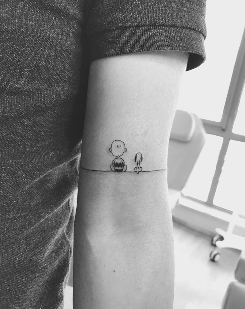 小可爱纹身图片_成品手臂欧美清新动物人物西大門纹身图案