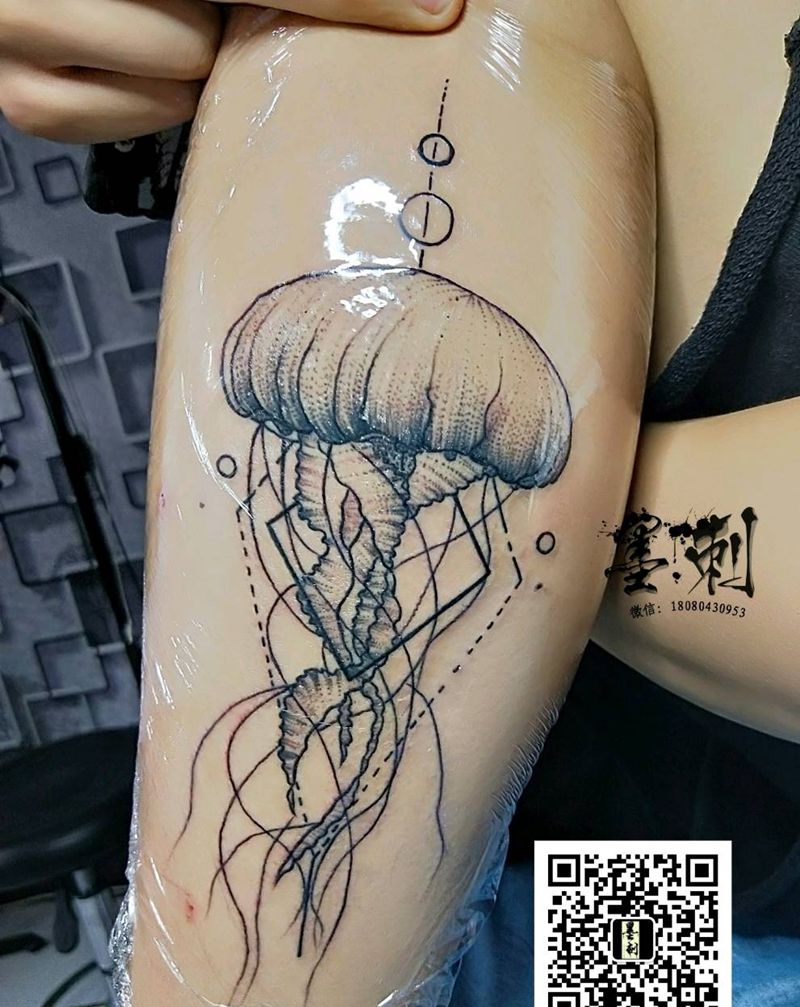 水母纹身图片