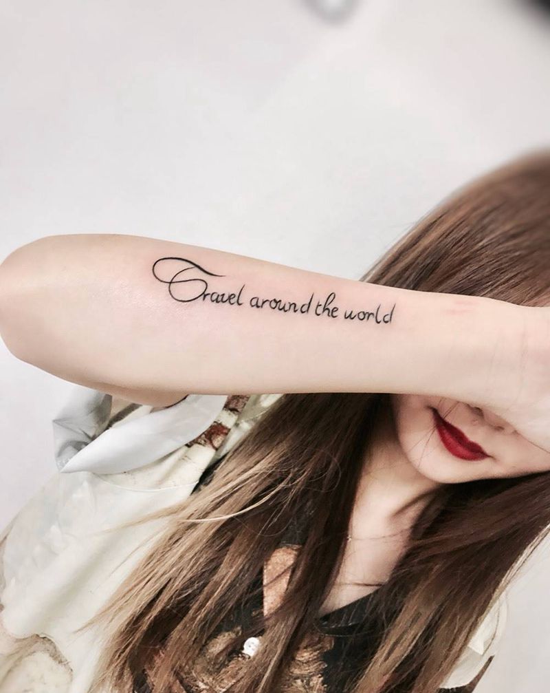 小英文纹身图片_成品手臂手部纹身图案