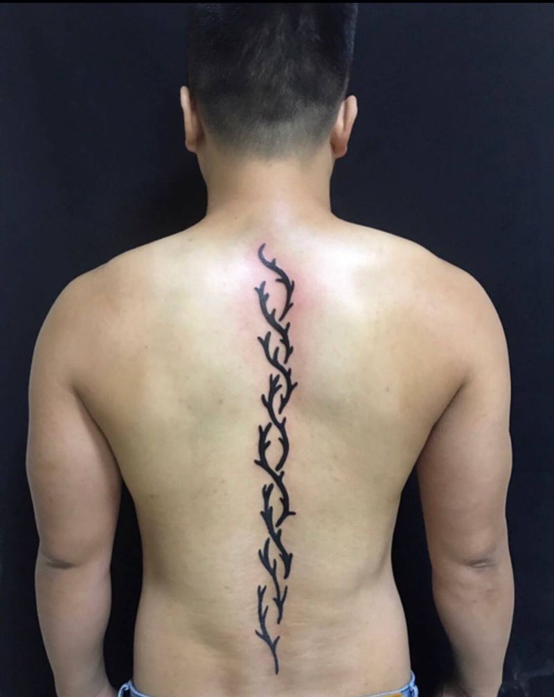 嘴炮哥的路纹身图片_成品背部字符静物纹身图案