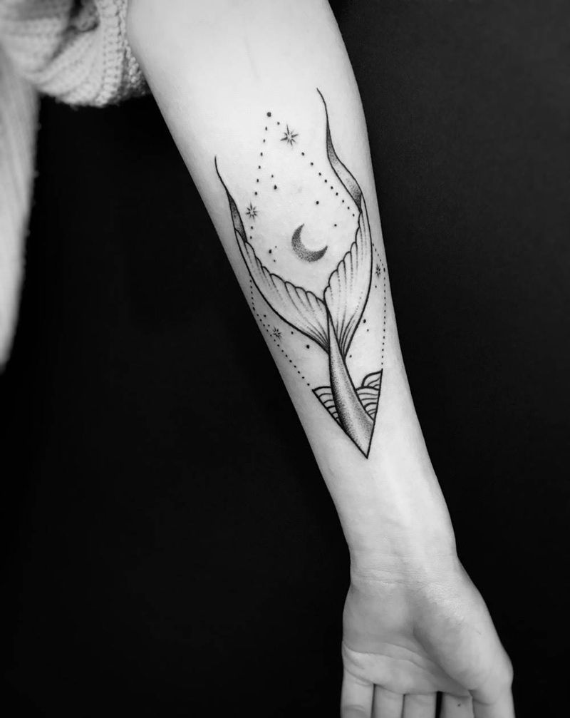 小清新纹身图片_成品手臂纹身图案