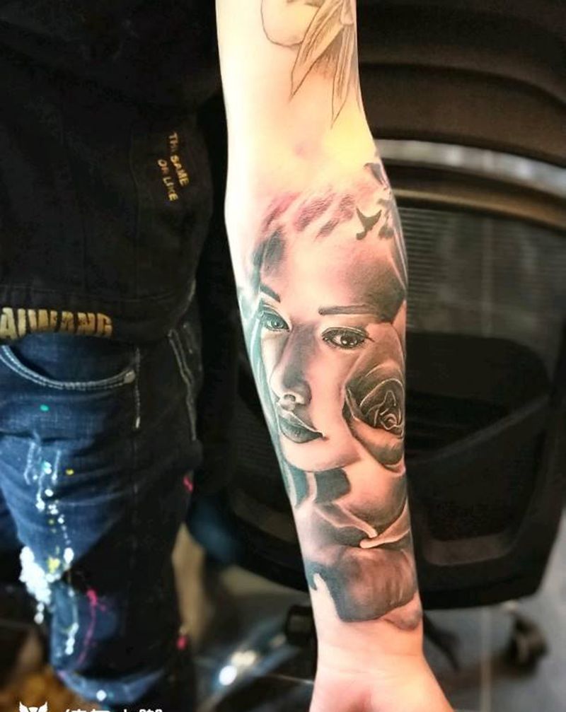 欧美写实纹身图片