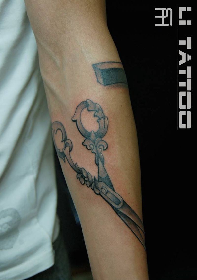 剪刀✂️纹身图片