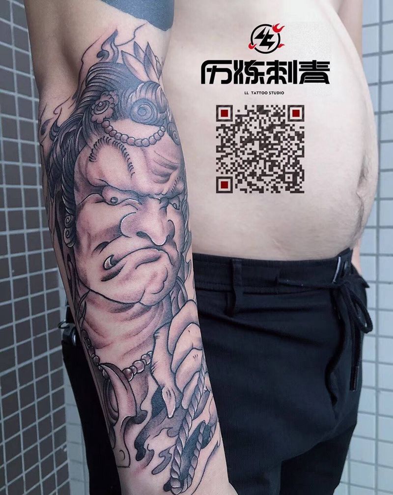 明王纹身图片