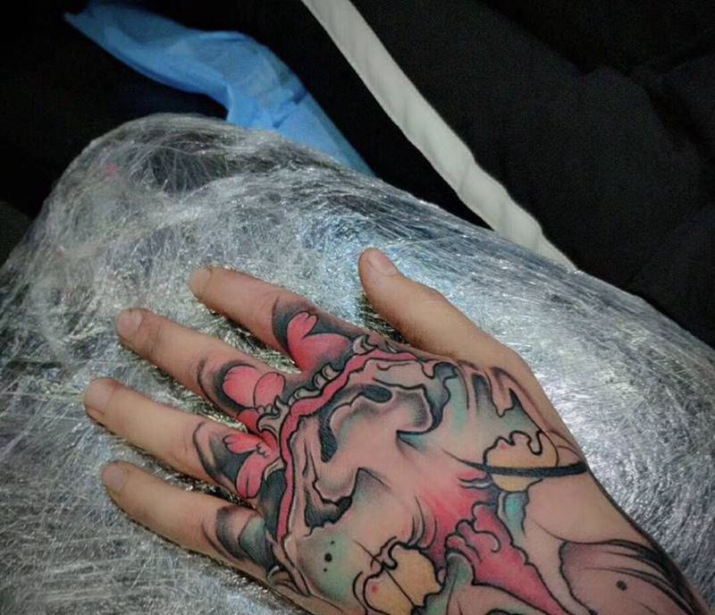 手背纹身纹身图片_手部纹身图案