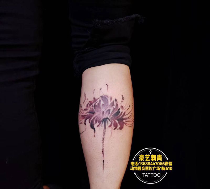 水墨风格纹身图片_水墨纹身图案