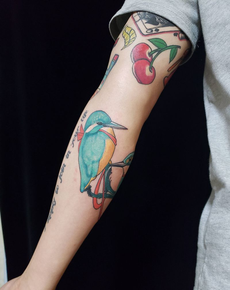 小鸟纹身图片_手臂纹身图案