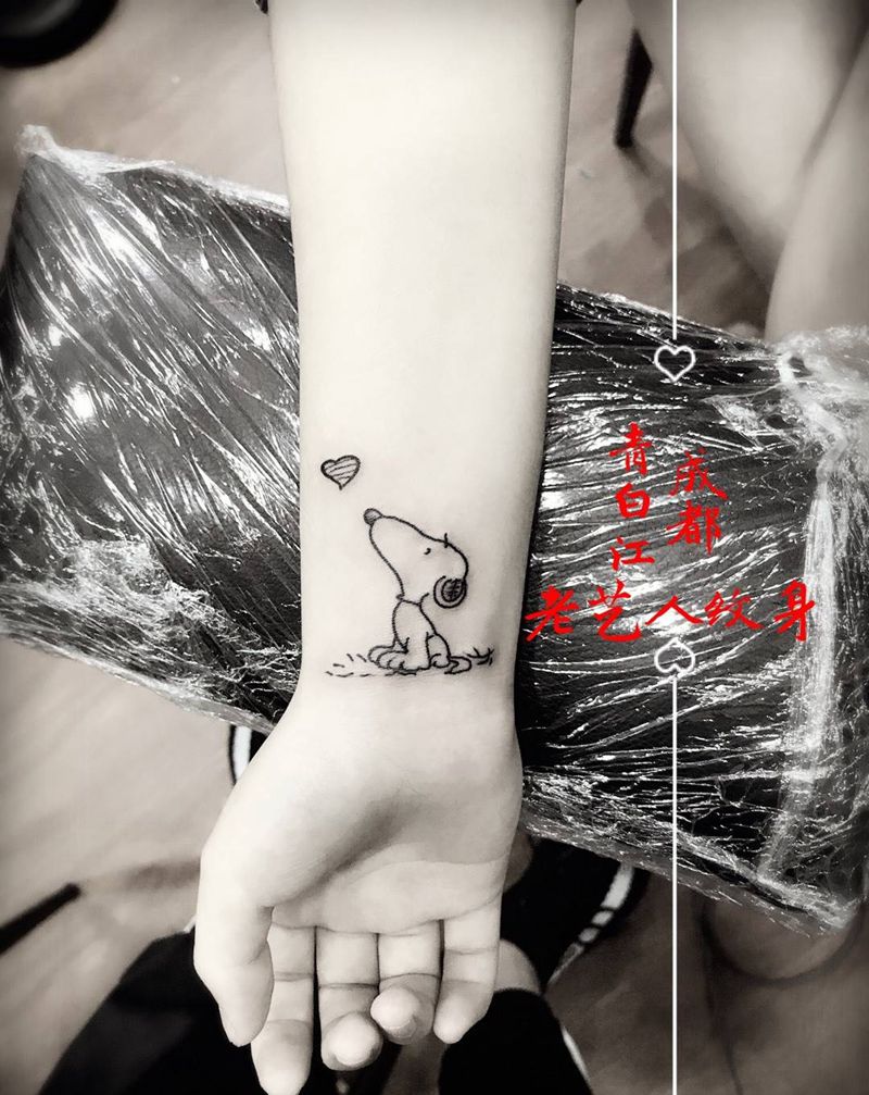 史努比纹身图片