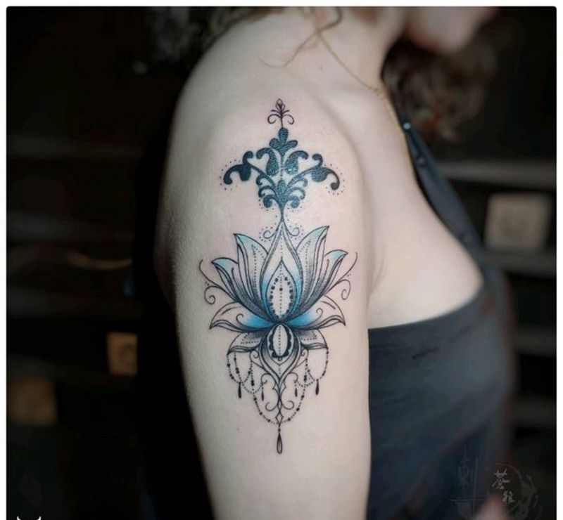 花纹身图片_手部纹身图案