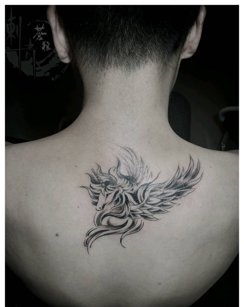 独角兽纹身图片