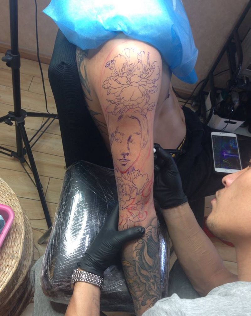 工作量有点儿大纹身图片