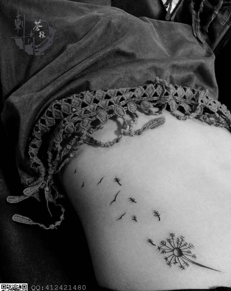 蒲公英纹身图片