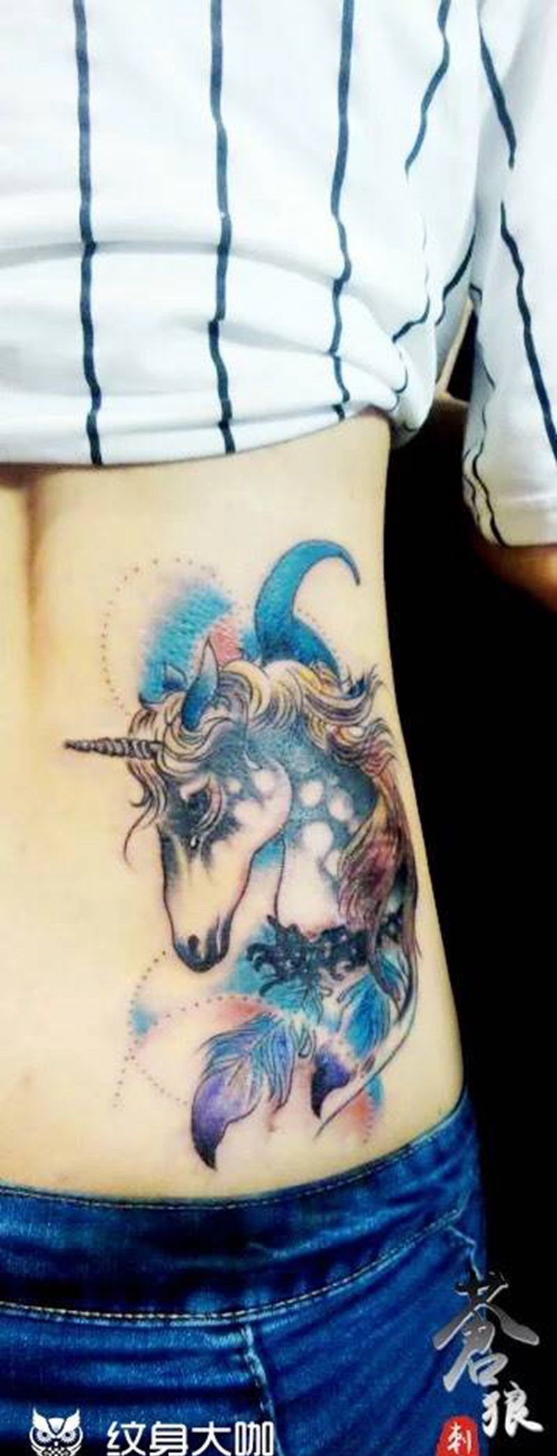 独角兽纹身图片