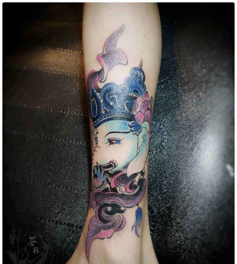 象纹身图片_手部纹身图案