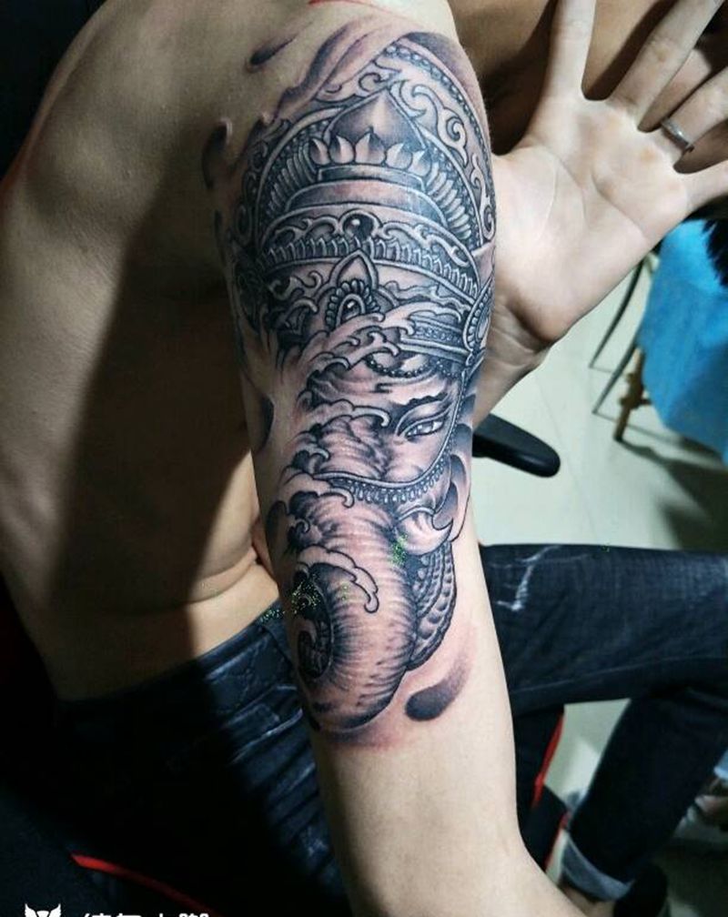 象神纹身图片