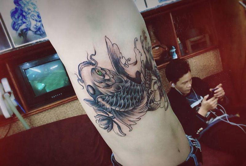 鲤鱼纹身图片