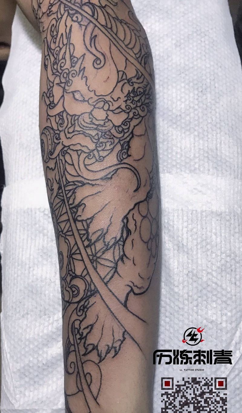 兄弟纹身左右手纹身图片