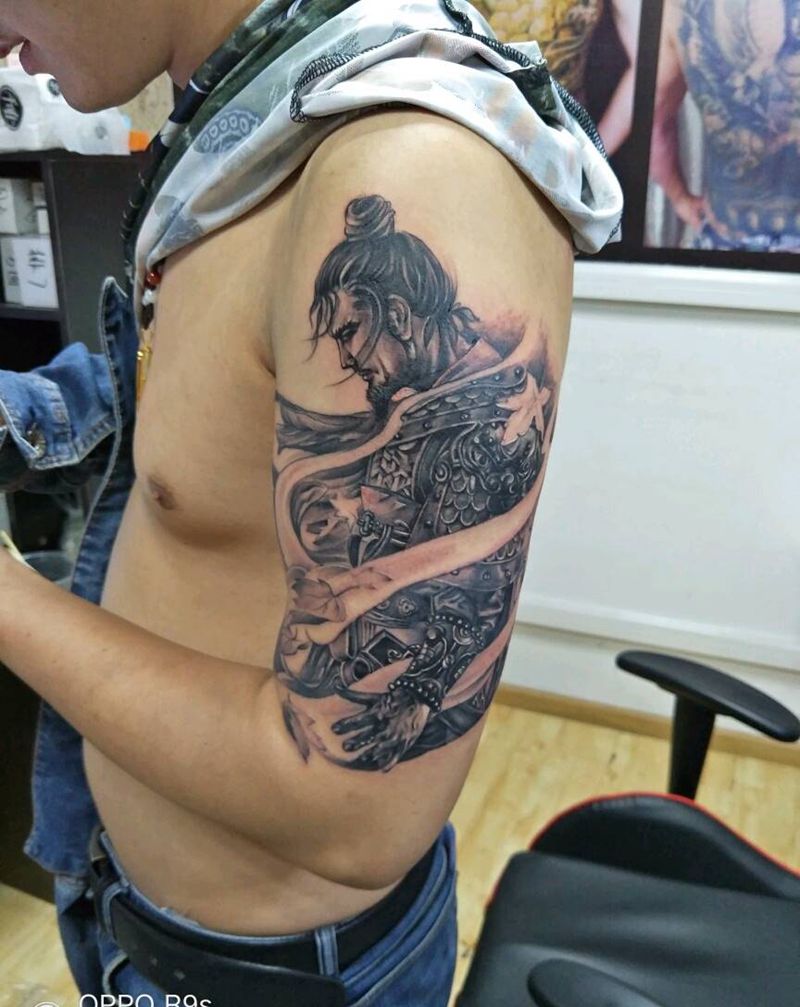 韩将军纹身图片