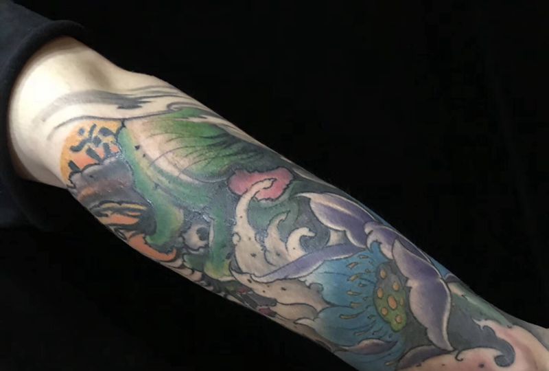 包小臂纹身图片